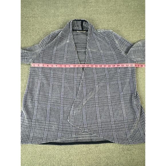 Soft Surroundings Shacket Cardigan Topper Blazer Houndstooth Purple XL - Picture 8 of 10